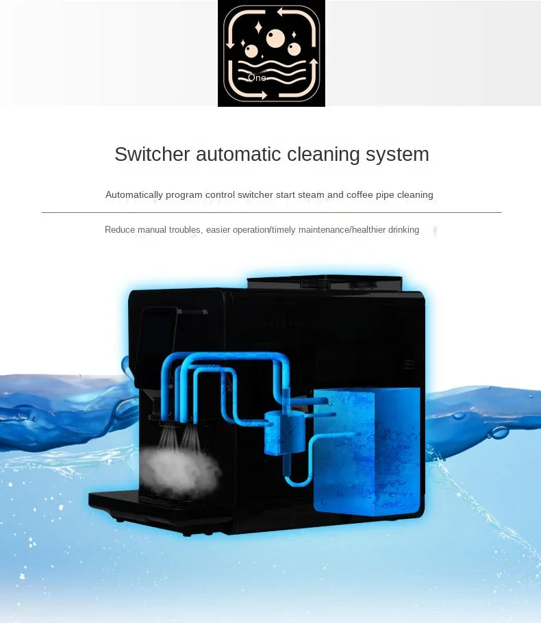 Deleisure DE-180 jeden przycisk automatyczny włoski mały ekspres do kawy home American business office instant ground beans