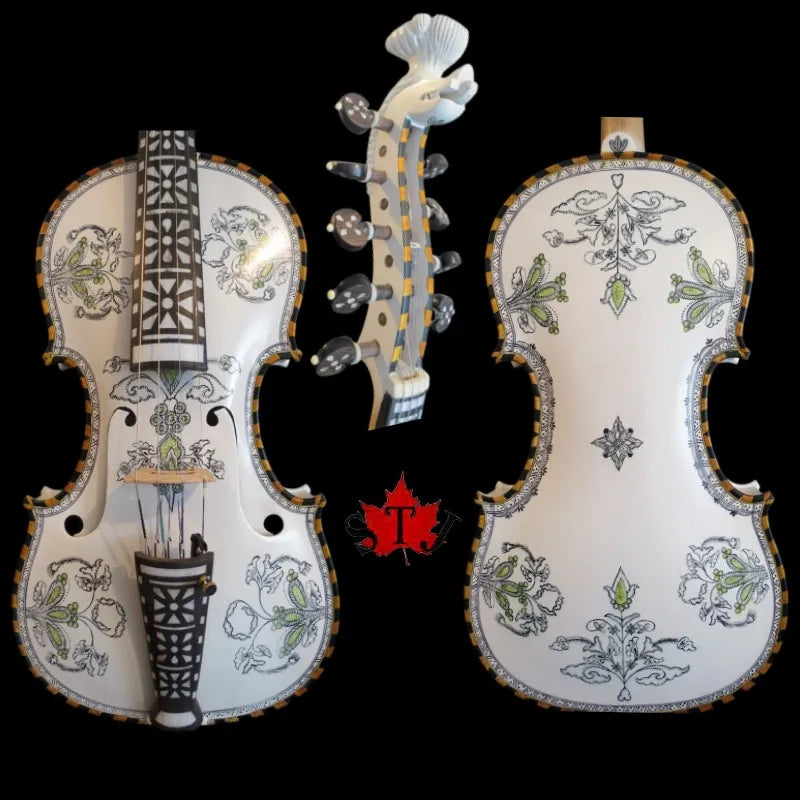 MMOOKA Deluxe fancy Norwegian fiddle 4/4 violin (4*5)of profession concert #11739