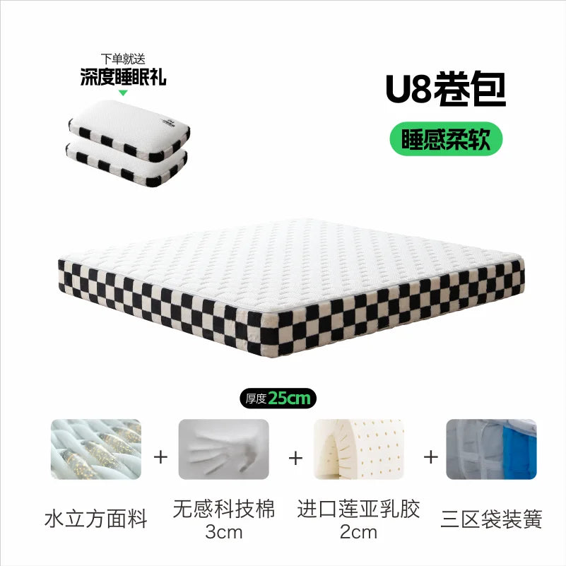 Designer King Size Mattress Extension High Quality Memory Foam Double Bed Mattress Salon Sleeping Colchones De Cama Furniture