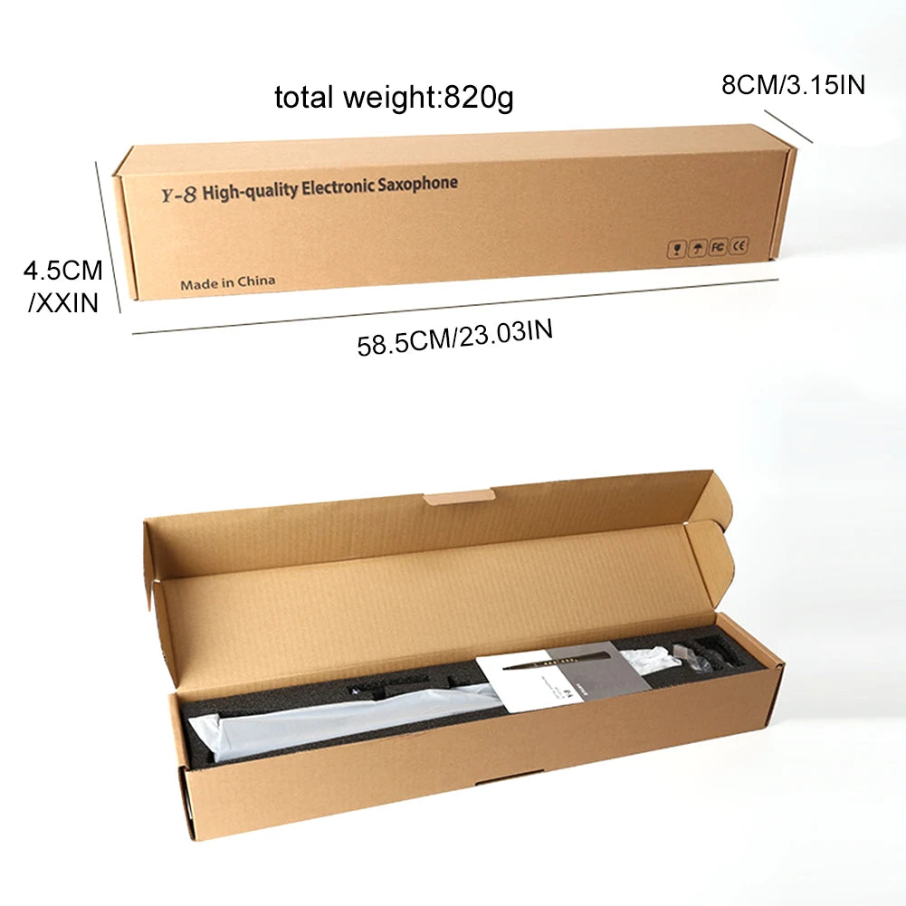 Digital Wind Instrument Mini Saxophone Rechargeable Electronic Wind Instrument Electric Blowpipe Built-in Speaker Suona 94 Tones
