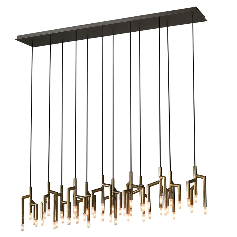 Dining room chandelier post-modern luxury model room light villa stairs bar decoration branch living room lamps