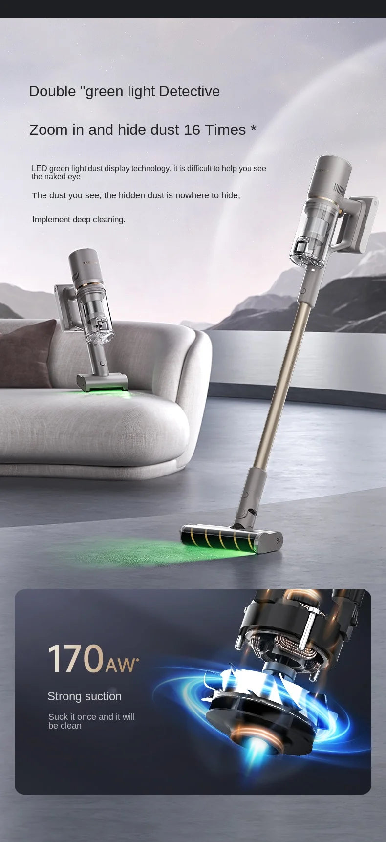 Dreame intelligent base Station precipitation Station green light show dust Z10 Station home appliances wireless vacuum cleaner
