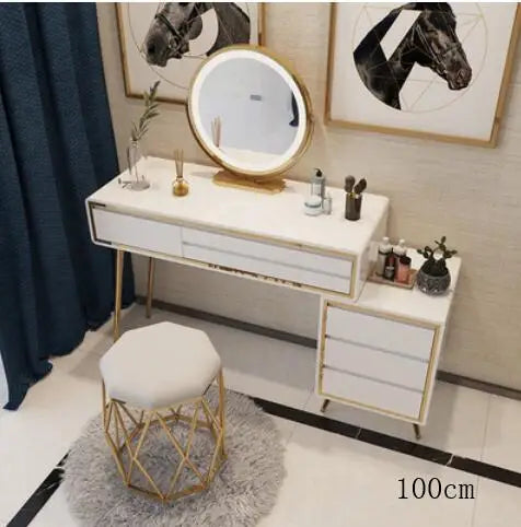 Dressing table bedroom modern minimalist light luxury Nordic net red ins wind small apartment storage cabinet one makeup table