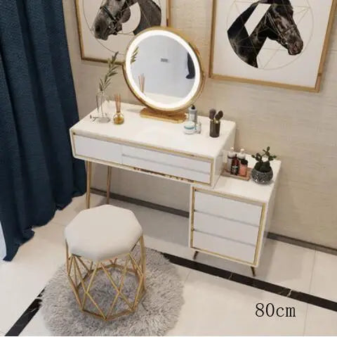 Dressing table bedroom modern minimalist light luxury Nordic net red ins wind small apartment storage cabinet one makeup table