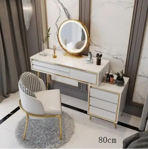 Dressing table bedroom modern minimalist light luxury Nordic net red ins wind small apartment storage cabinet one makeup table
