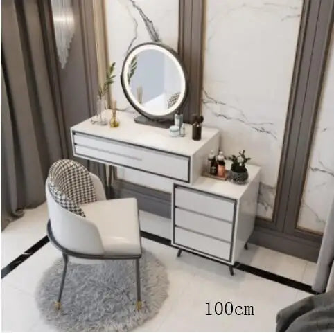 Dressing table bedroom modern minimalist light luxury Nordic net red ins wind small apartment storage cabinet one makeup table