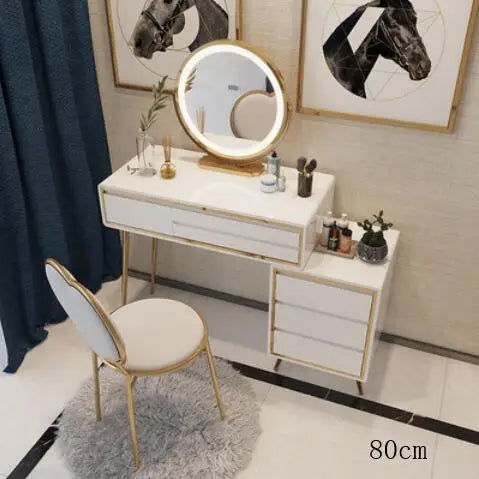 Dressing table bedroom modern minimalist light luxury Nordic net red ins wind small apartment storage cabinet one makeup table