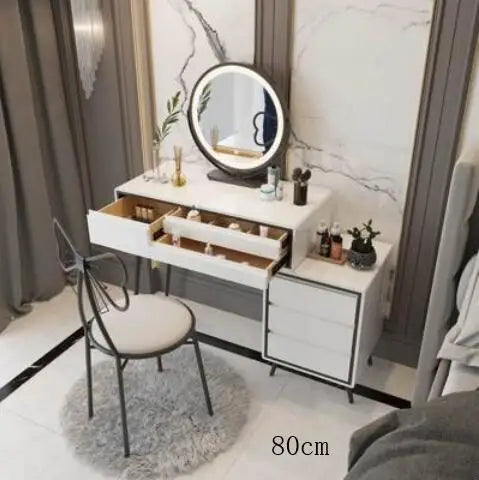 Dressing table bedroom modern minimalist light luxury Nordic net red ins wind small apartment storage cabinet one makeup table