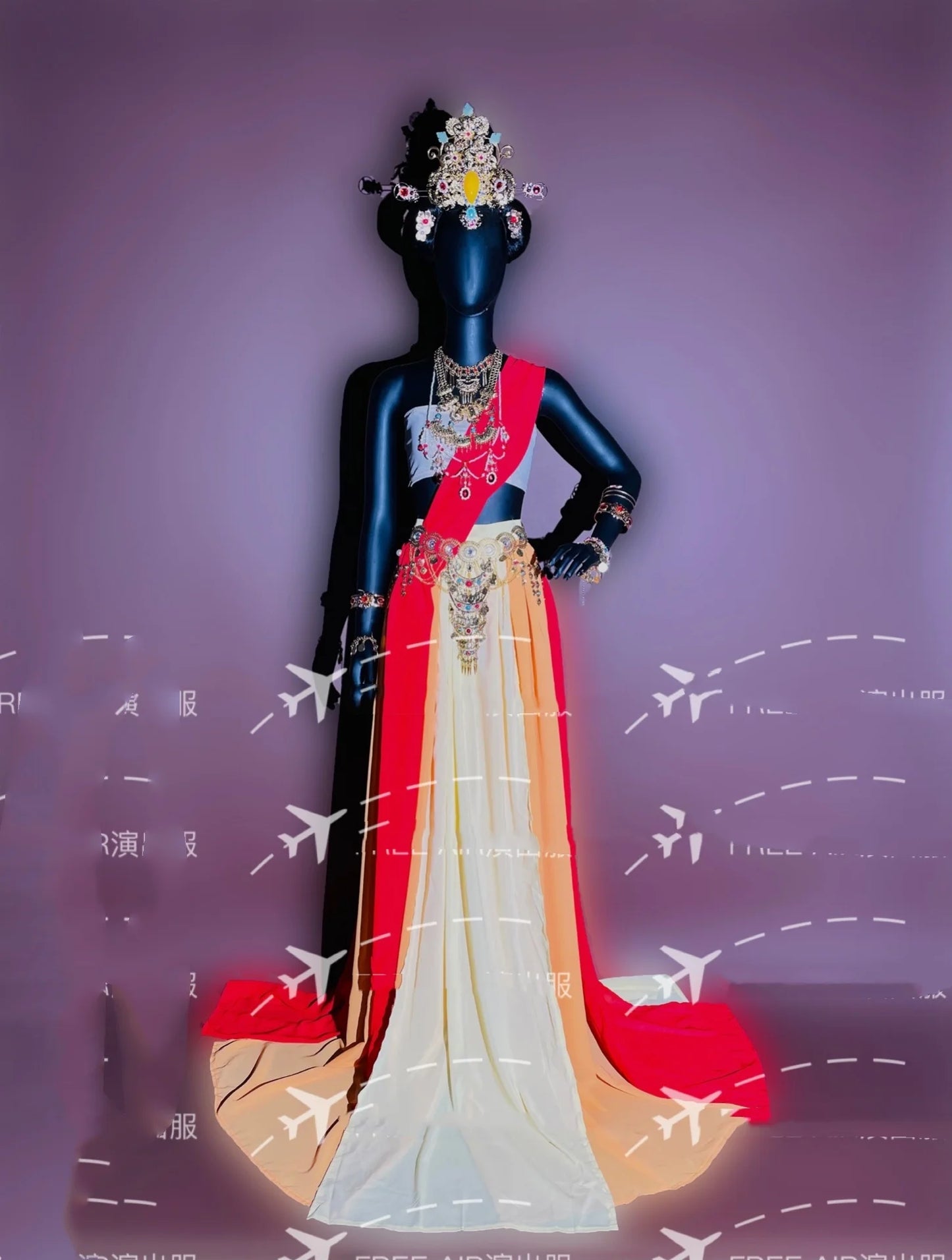 Dunhuang Feitian Series Theme GOGO Dance Team DS Atmosphere Interactive Performance Clothing