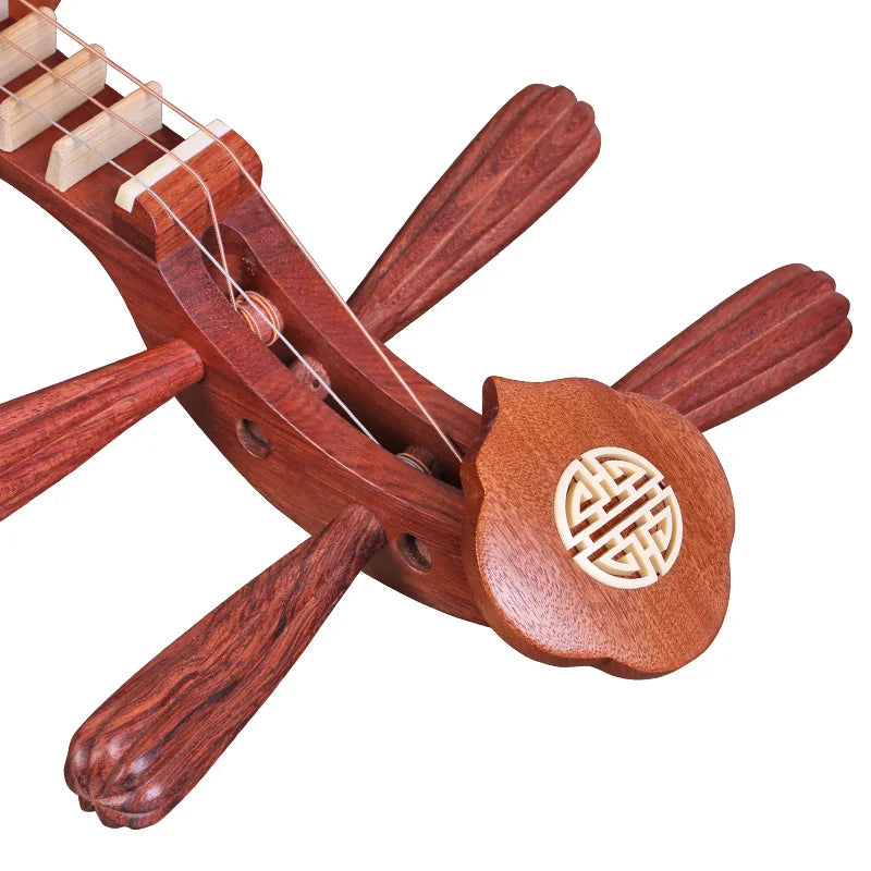 Dunhuang Yueqin 637 Peking Opera/Folk Music General Rosewood 8 Yang Leng Pegs Ruyi Head Beginner Folk Musical Instruments