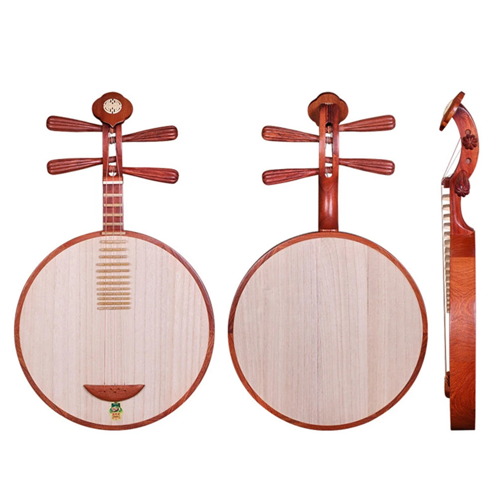 Dunhuang Yueqin 637 Peking Opera/Folk Music General Rosewood 8 Yang Leng Pegs Ruyi Head Beginner Folk Musical Instruments