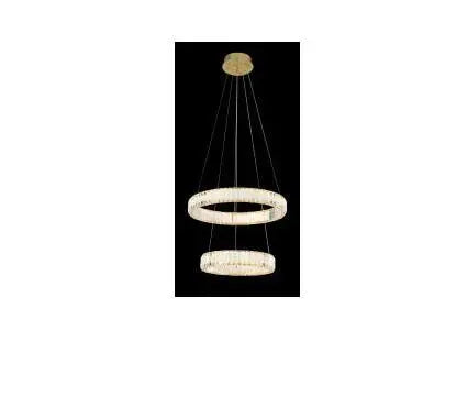 Duplex building chandelier crystal lamp luxury villa living room empty loft chandelier building middle building revolving stair