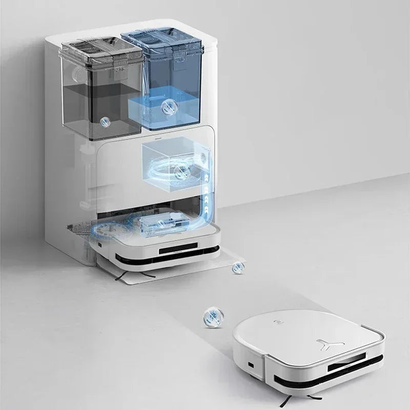 ECOVACS X5 PRO ULTRA Robot Vacuum Cleaner Self Cleaning Dust Collection Smart Home Robot Dirt Disposal Machine Plumbing clean