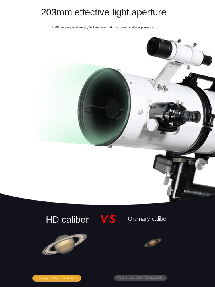 ES Large Aperture Automatic Finder High-end Astronomical Telescope Professional Edition Deep Sky Stargazing HD High Power 203
