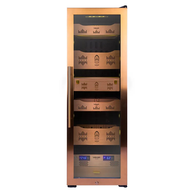 Electric Cigar Humidor Control Humidity Temperature Cedar Wood Cigar Humidor Large Capacity Cigar Tea Wine Cooler Refrigerator