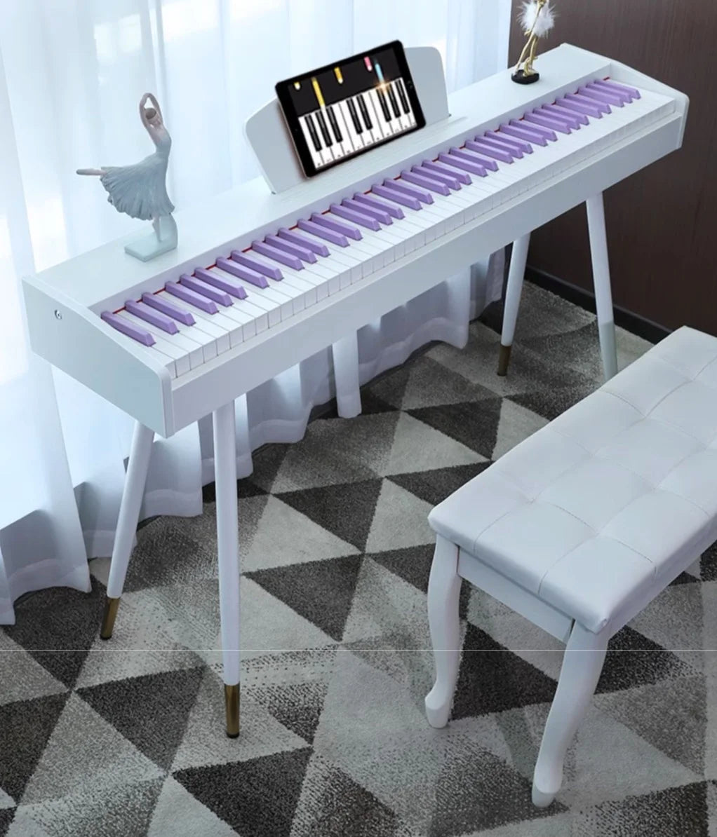 Electric piano Dynamic keyboard 88 key Three pedals purple keys keyboard instrument