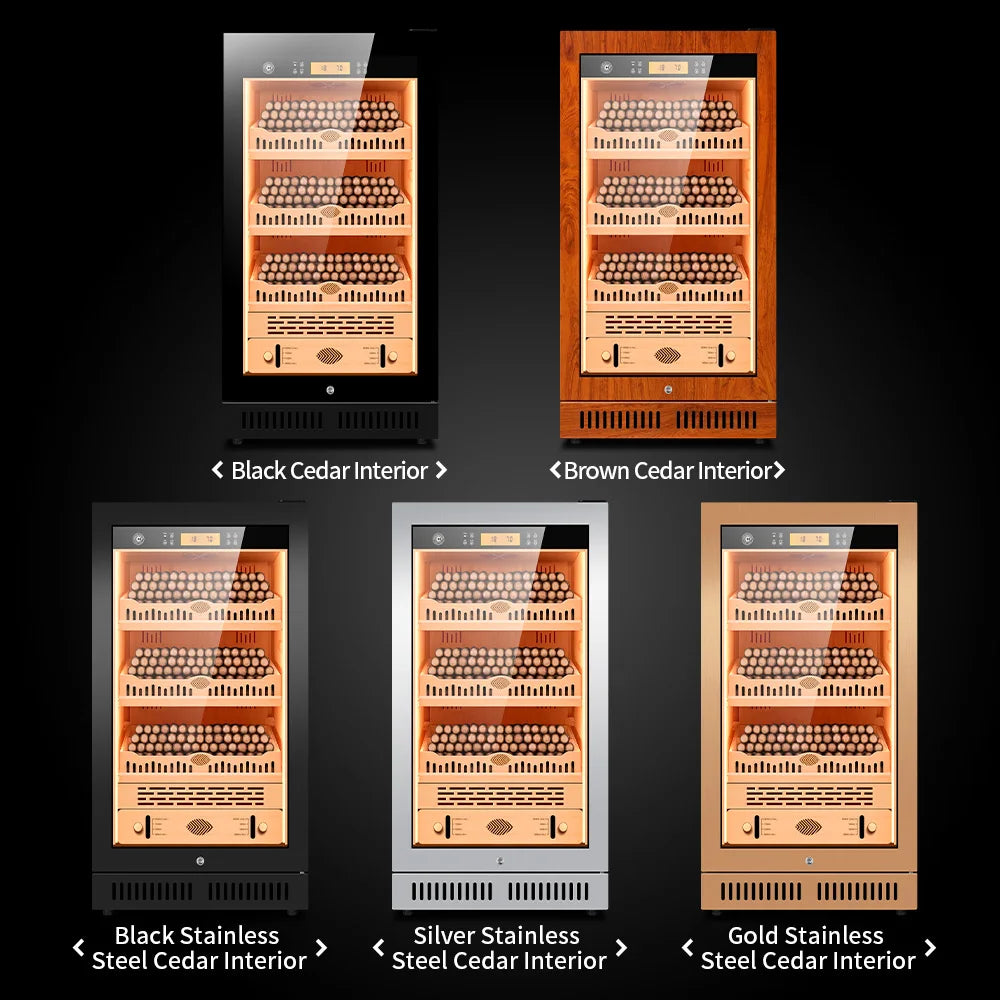 Electronic Cigar Cabinet Compressor Humidor Constant Temperature and Humidity Cedar Wood Inner Intelligent Humidity Control CL22