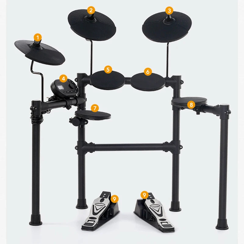 MMOOKA Electronic Professional Drum Kit Digital Electronic Children Electronic Drum Music Trigger System Perkusja Instrument OA50ED
