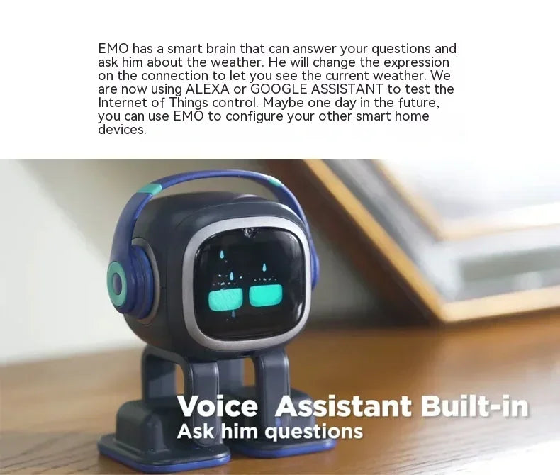 Emo Go Home Robot Intelligent Ai Emotional Communication Interactive Speech Recognition Desktop Accompanying Electronic Pet Toys