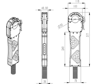 Enclosed Stainless Steel Orbital Pipe Welder Machine Welding Equipment