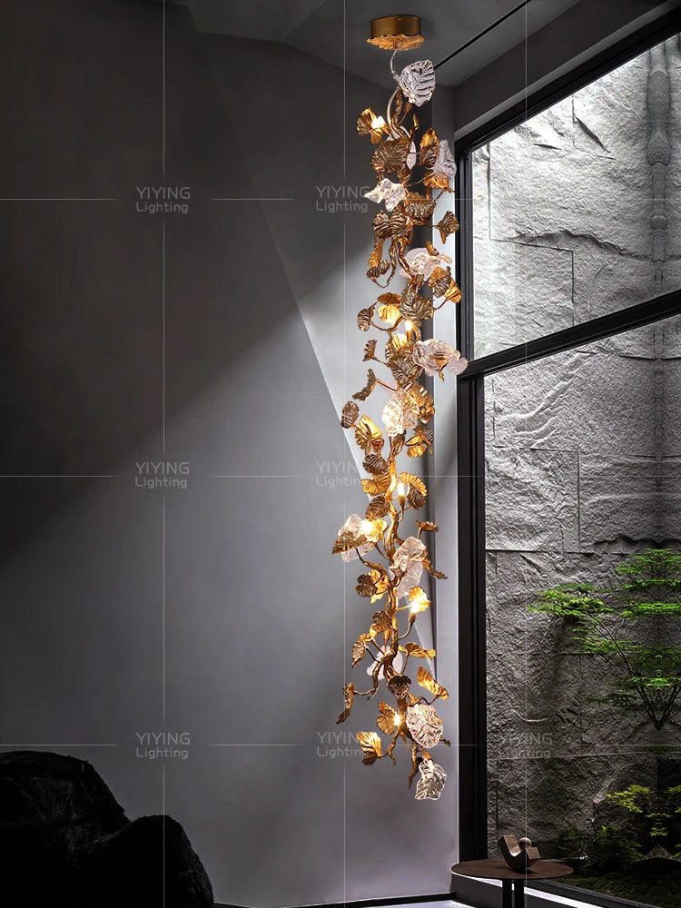 European french style villa lighting hotel crystal empire brass luxury pendant lamp victorian palm bronze chandelier for wedding