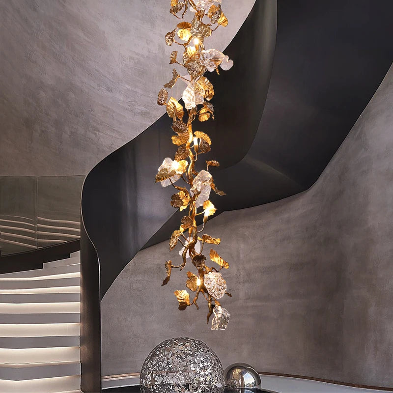 European french style villa lighting hotel crystal empire brass luxury pendant lamp victorian palm bronze chandelier for wedding