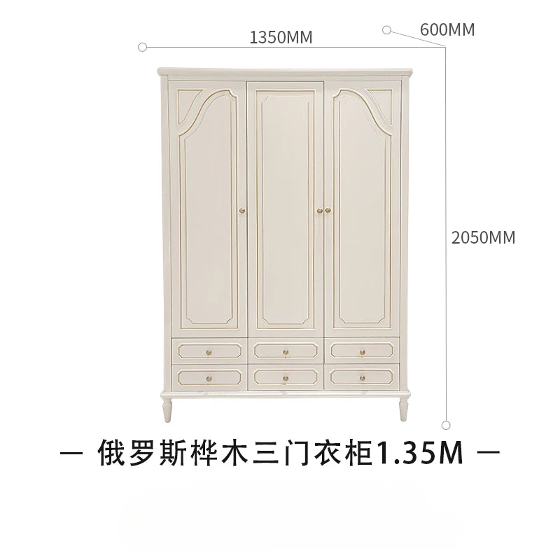 European minimalist small unit mercerized jacquard fabric 1.8M solid wood carving bed