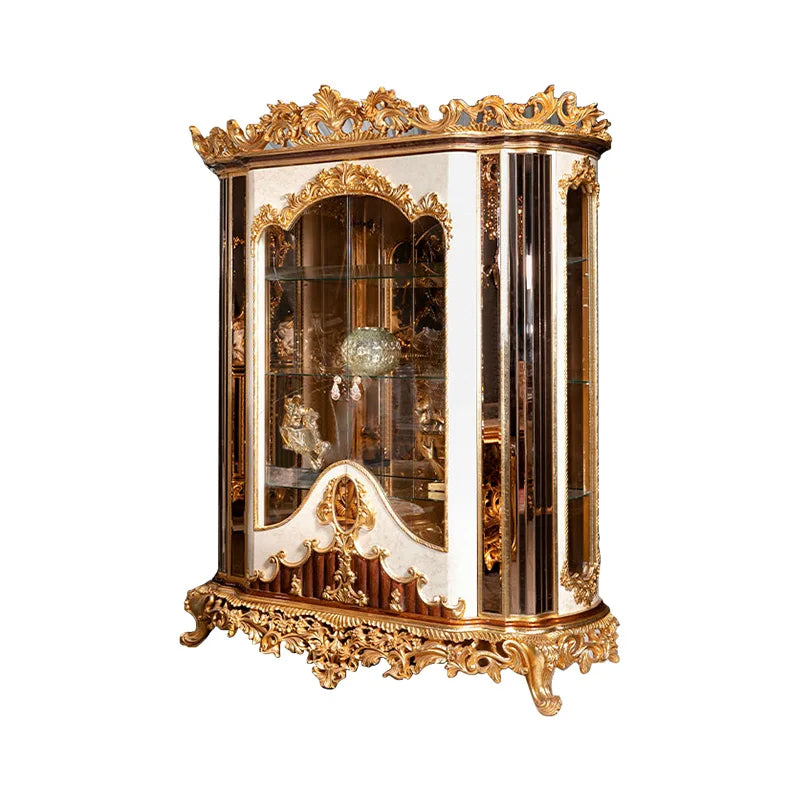 European solid wood hand-carved table long French court luxury art dining chair restaurant furniture customization