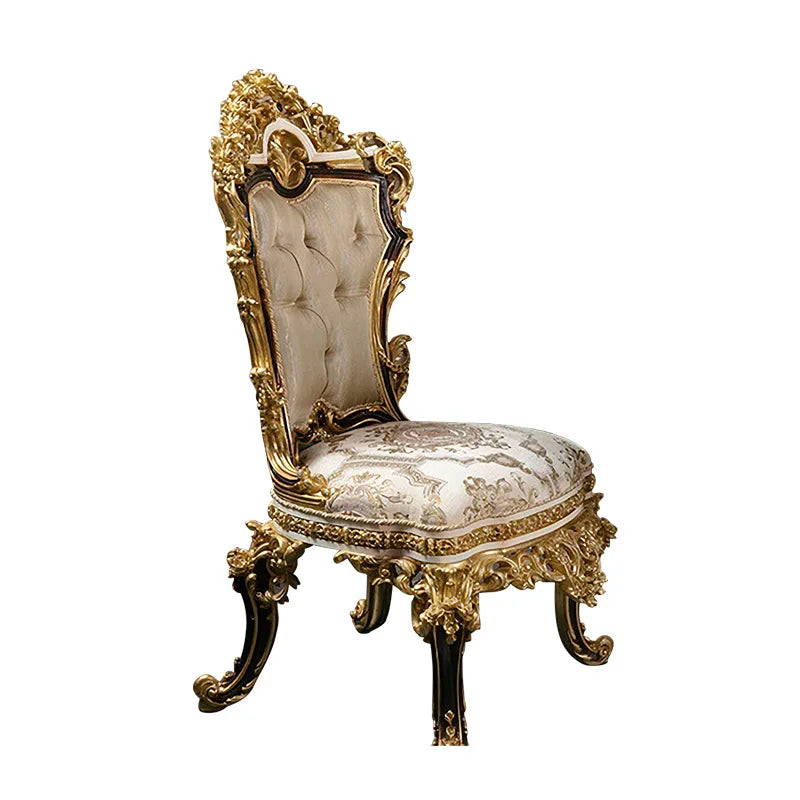 European-style palace solid wood carving dining table and chair combination French large-family villa luxury restaurant furnitur
