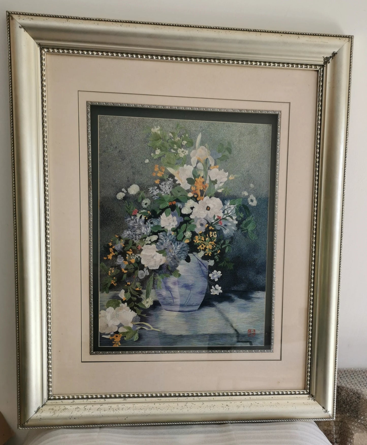 Exquisite Chinese silk embroidery art painting still life wall decor Suzhou Embroidery