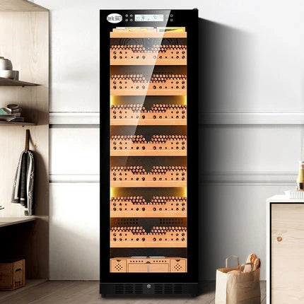 FK-188C cigar cabinet constant temperature and humidity Cedar wood humidor led light humidor Cooler Humidor Cabinet