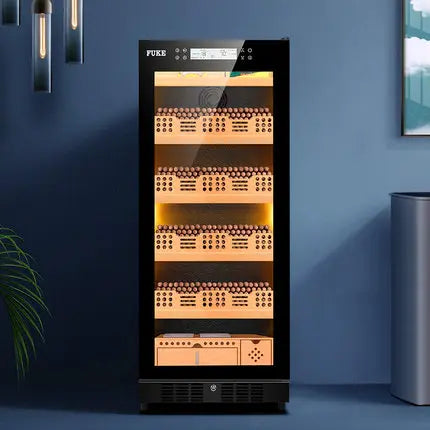 FUKE FK-48 cigar cabinet humidor led light humidor Cooler Humidor Cabinet Cedar wood Cigar Cooler FK-48C2