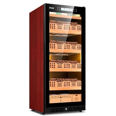 FUKE FK-48 cigar cabinet humidor led light humidor Cooler Humidor Cabinet Cedar wood Cigar Cooler FK-48C2