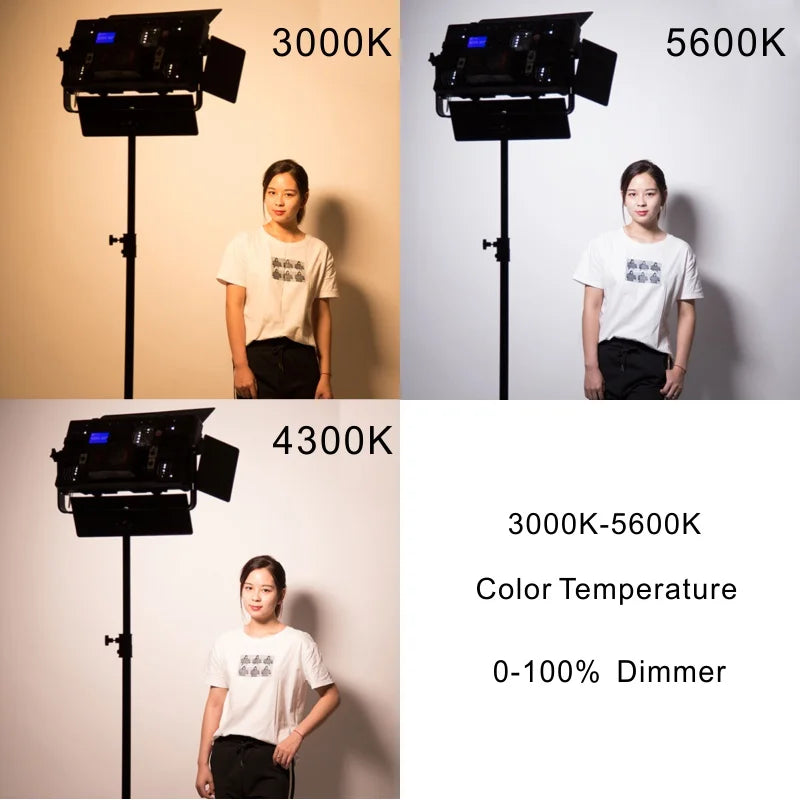 Falconeyes 100W Photography Equipment Bi-Color LED Professional Video Fotografia Fill Light Studio Photo Soft Lighting 2005TDPro