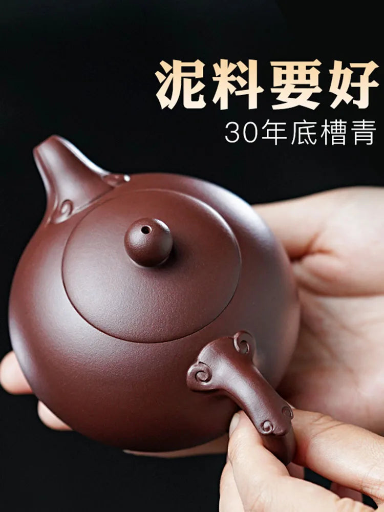 Famous Yixing Purple Clay Handmade Tea Set, Original Mine, Xishi Pot, High End Gift