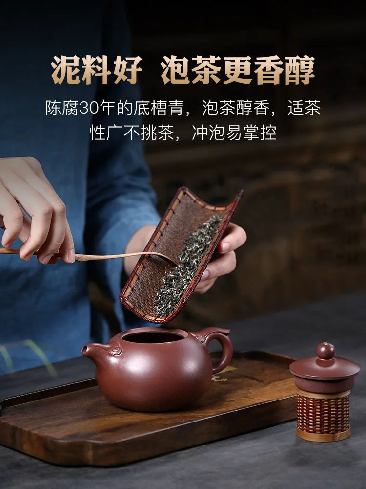 Famous Yixing Purple Clay Handmade Tea Set, Original Mine, Xishi Pot, High End Gift