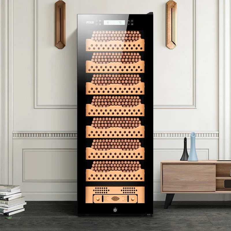 Fk-268c Cigar Cabinet Intelligent Humidor Wi-Fi Constant Temperature and Humidity Household Compression Cabinet Cigar and Wine