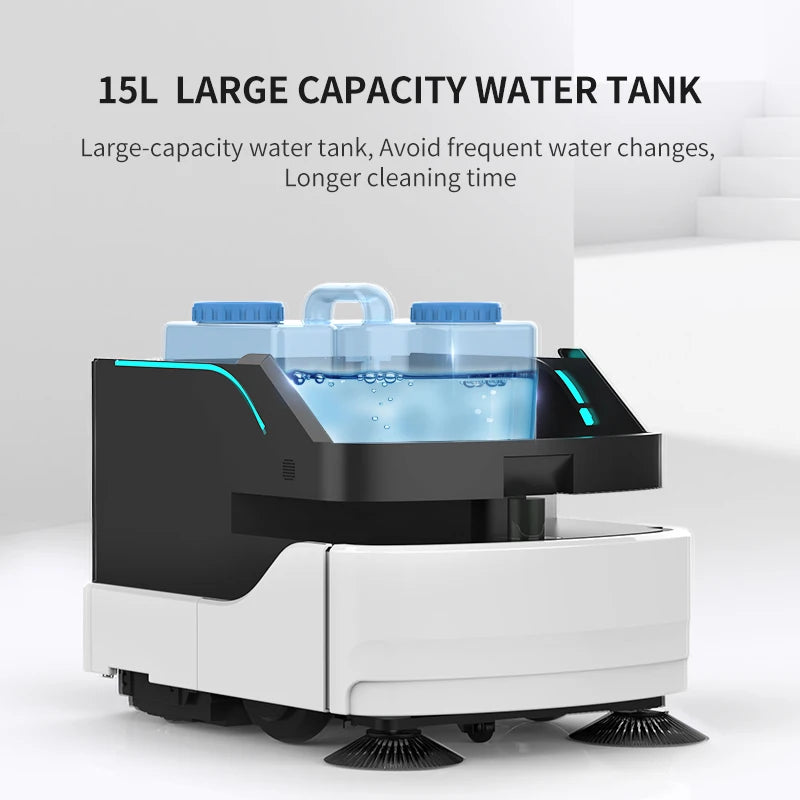 Floor Sweeper Robot Clean Street Sweeper Autonomous Vacuum Scrubber Ai Technology for Mall Wet and Dry Industrial Vacuum Cleaner