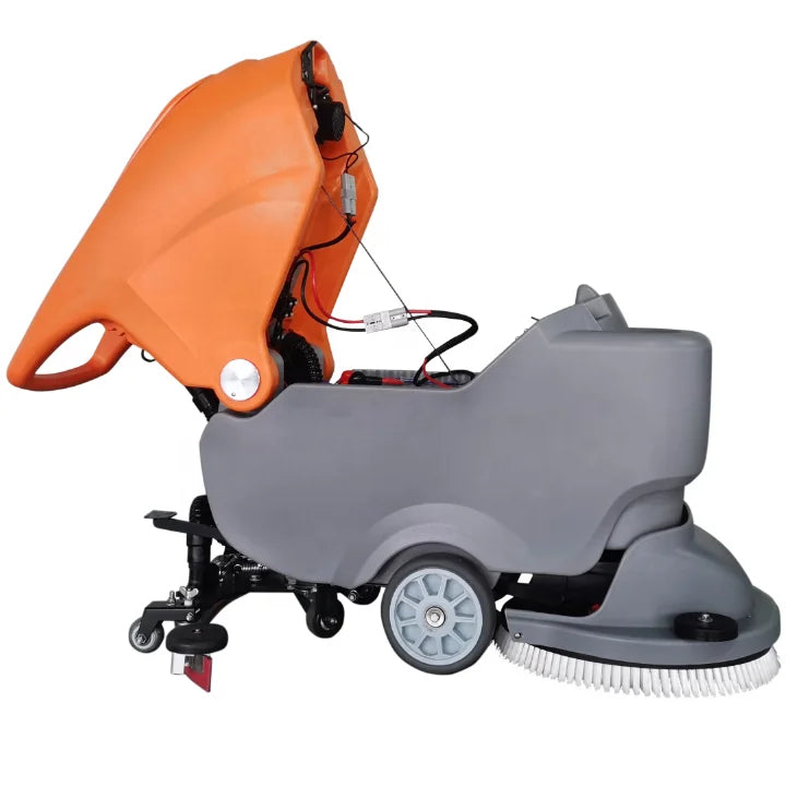 Floor cleaning machine sweeper scrubber equipment with nice scrubber brush