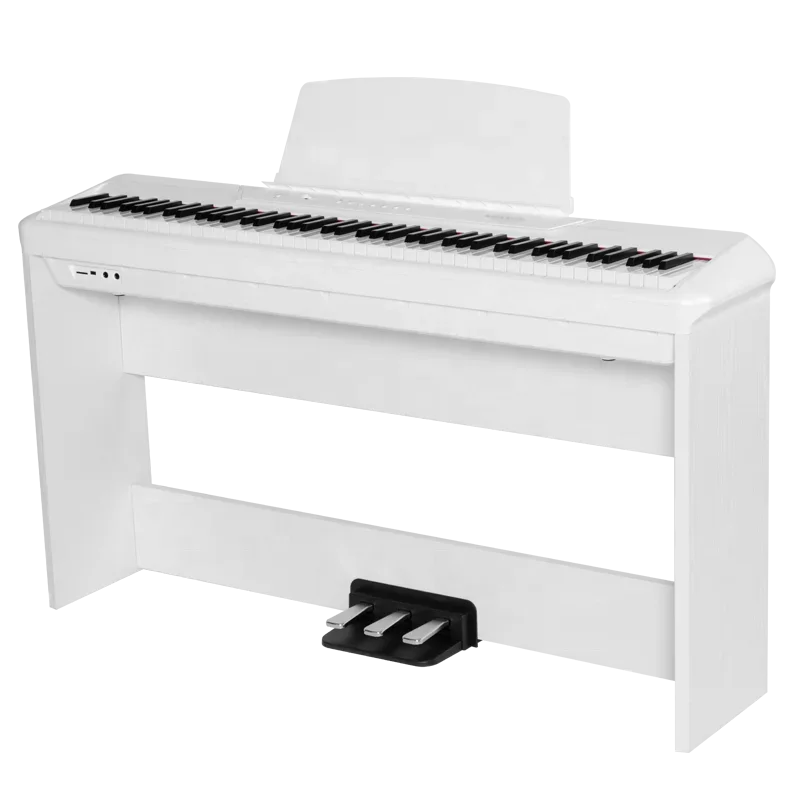 Flykeys Digital Electronic Piano 88 Keys Portable stage keyboard musical instruments upright piano FP6 with Iron stand