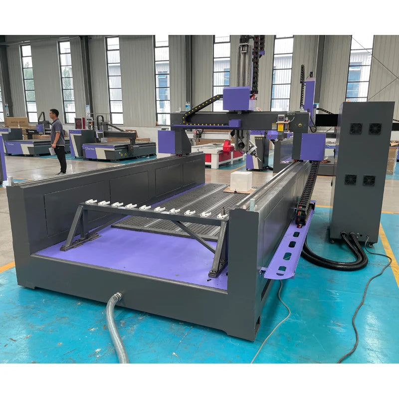 Foam Cutting CNC Router 4axis Atc EPS Statues Carving Machine with Spindle Swing 180 Auto Tool Change