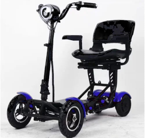 Foldable, lightweight, small elderly scooter, household electric four-wheeled vehicle, safe and stable