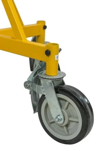 Folding roller head pipe holding jack stands pipe stand support for welding or processing pipes with 4 casters