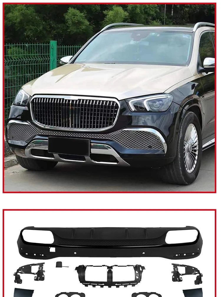 For Mercedes Benz black FRP W167 GLE53 GLE63 Body Kit 2020-2023