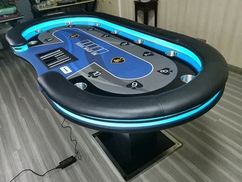 For Poker Table with Remote Control LED Light Desktop Cloth Cushion