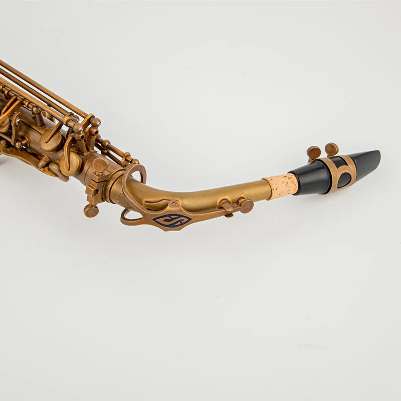 French Make Ⅵ Unique Retro Alto Saxophone New Brass Antique Copper Eb Tune E Flat Musical Instrument Sax with Case Mouthpiece