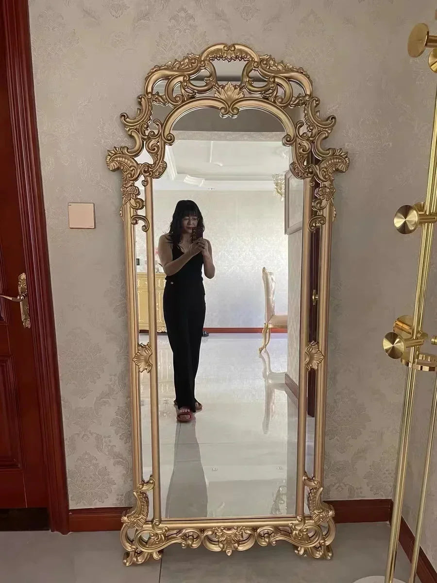 French full body cloakroom, floor to ceiling mirror, dressing mirror, Cuban Locke large mirror, wall mounted