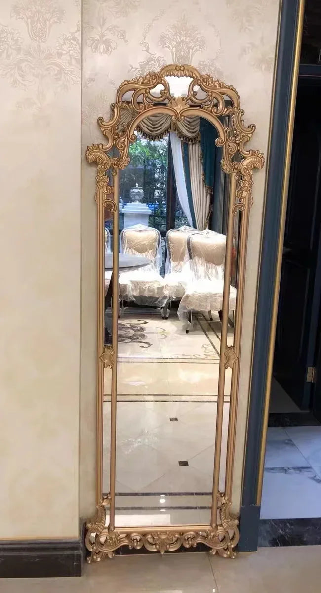 French full body cloakroom, floor to ceiling mirror, dressing mirror, Cuban Locke large mirror, wall mounted