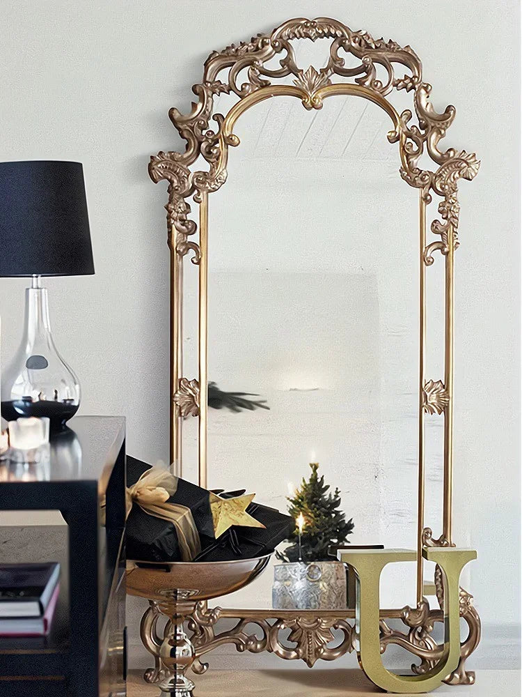 French full body cloakroom, floor to ceiling mirror, dressing mirror, Cuban Locke large mirror, wall mounted