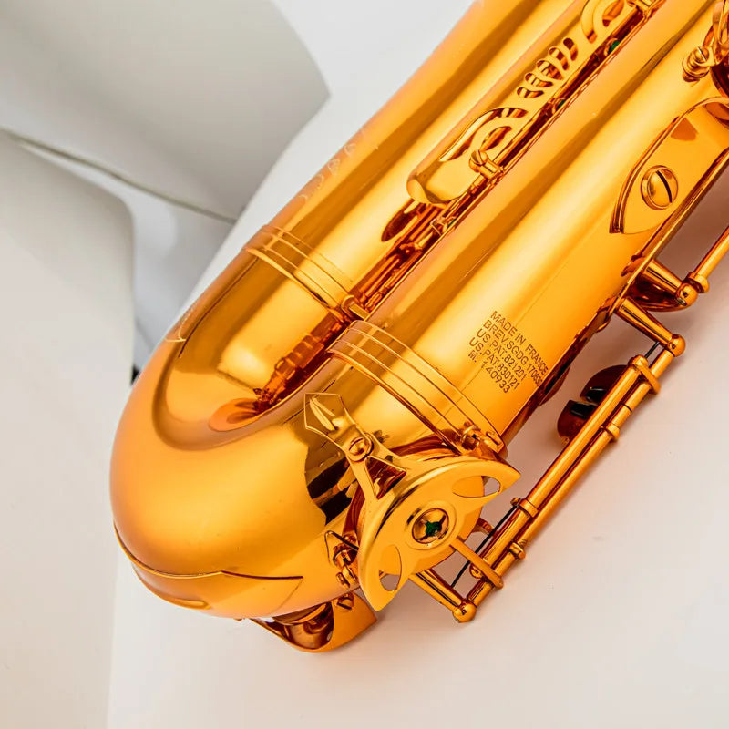 French manufacturing Custom Mark VI Saxophone High Quality Tenor Saxophone Coffee color copper Brass With mouthpiece